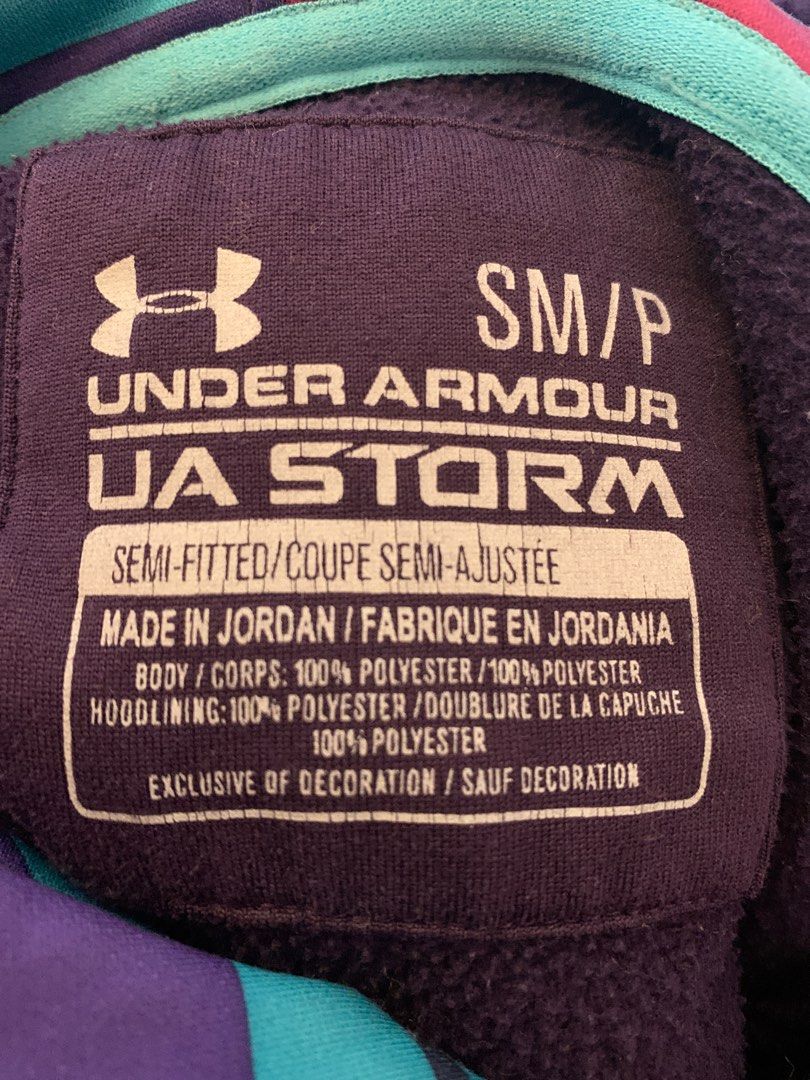 Purple and green new arrivals under armour hoodie