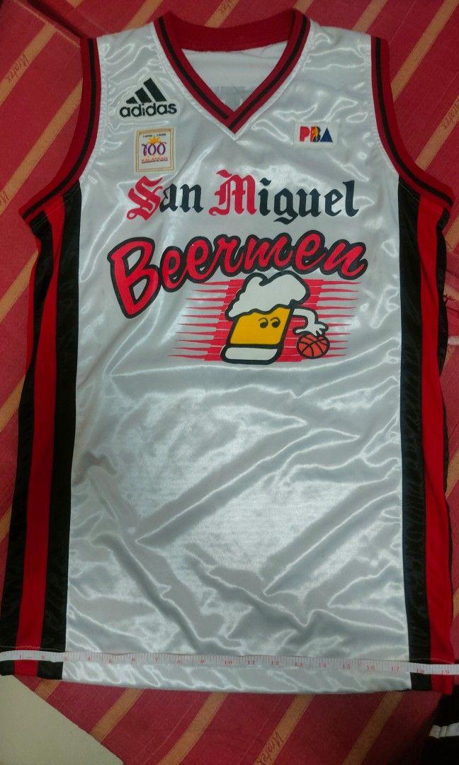 San Miguel Jersey vintage retro centennial pba lamont strothers