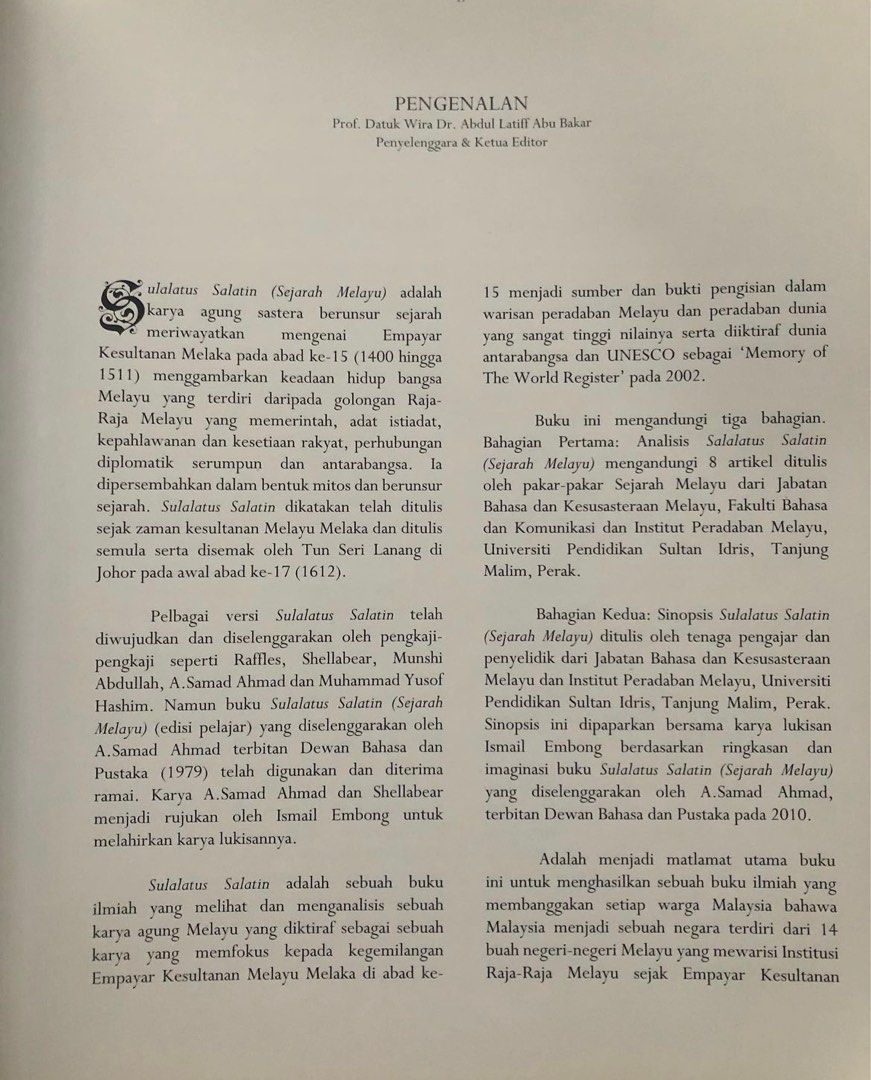 Sulalatus Salatin ( Sejarah Melayu ) Empayar Kesultanan Melayu Melaka