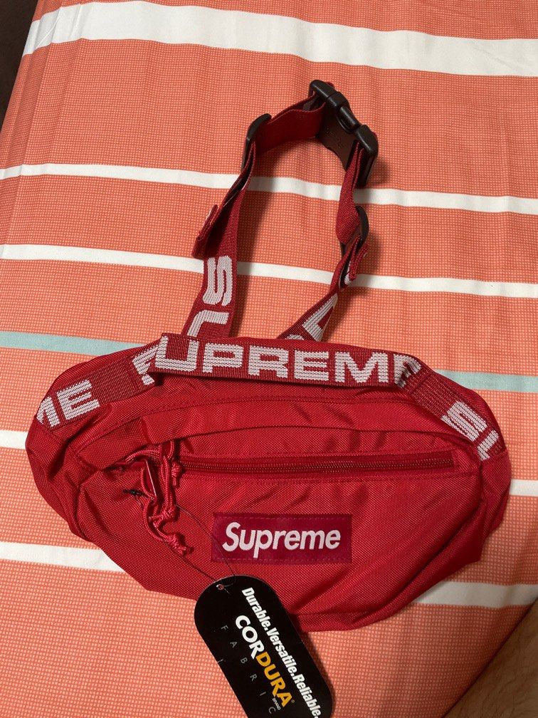 Supreme Red Waist Bag SS18 Fanny Pack Free shipping 2017