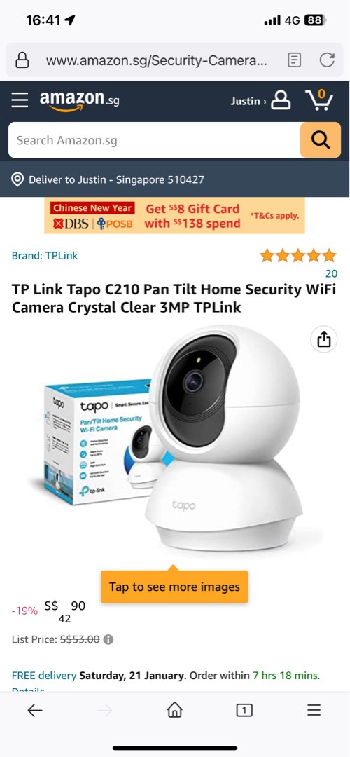 Tapo C-210, Furniture & Home Living, Security & Locks, Security Systems ...