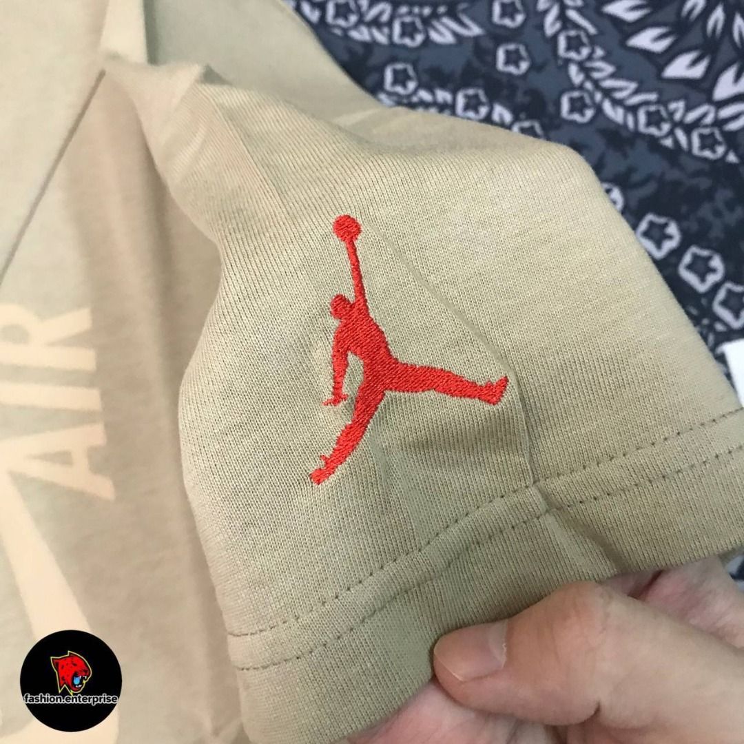 travis scott jordan khaki shirt