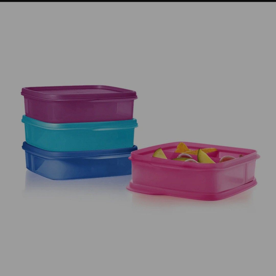 Multicolor Topware lovely 3 plastic container lunchbox, Capacity: 750ml,  Size: Free