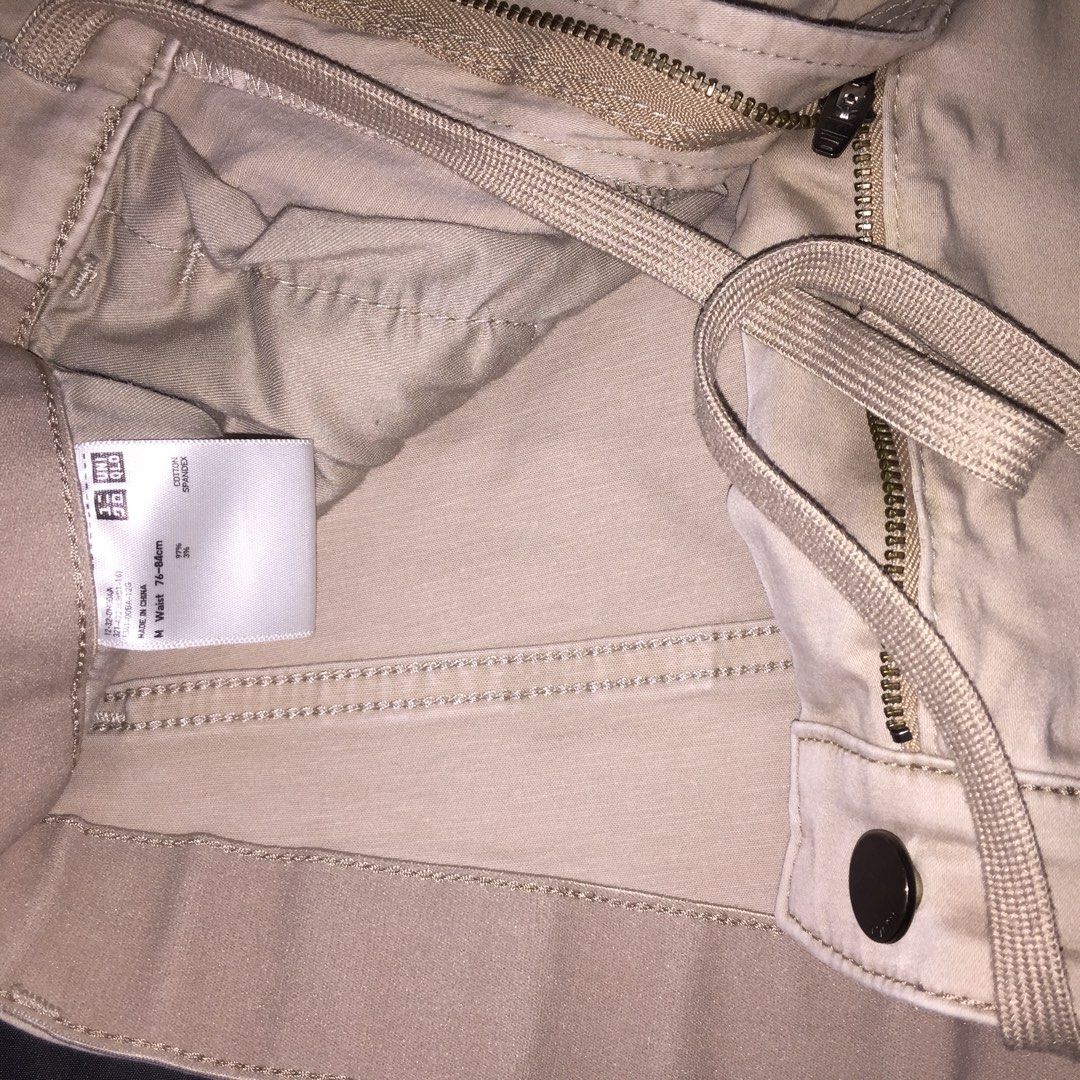 Uniqlo Smart Pants - Stretch (Category: Other Bottoms) located in Cainta. Submitted by mxlimited (Listing ID 1210453254, Image 3). Description: Uniqlo Smart Pants - Stretch Color : Beige Size : Medium ( Waist 30 , Length 35) Fabric: 96% Cotton 4 % Spandex Condition: 95 % in good condition no issues Payment: Gcash , Bdo.