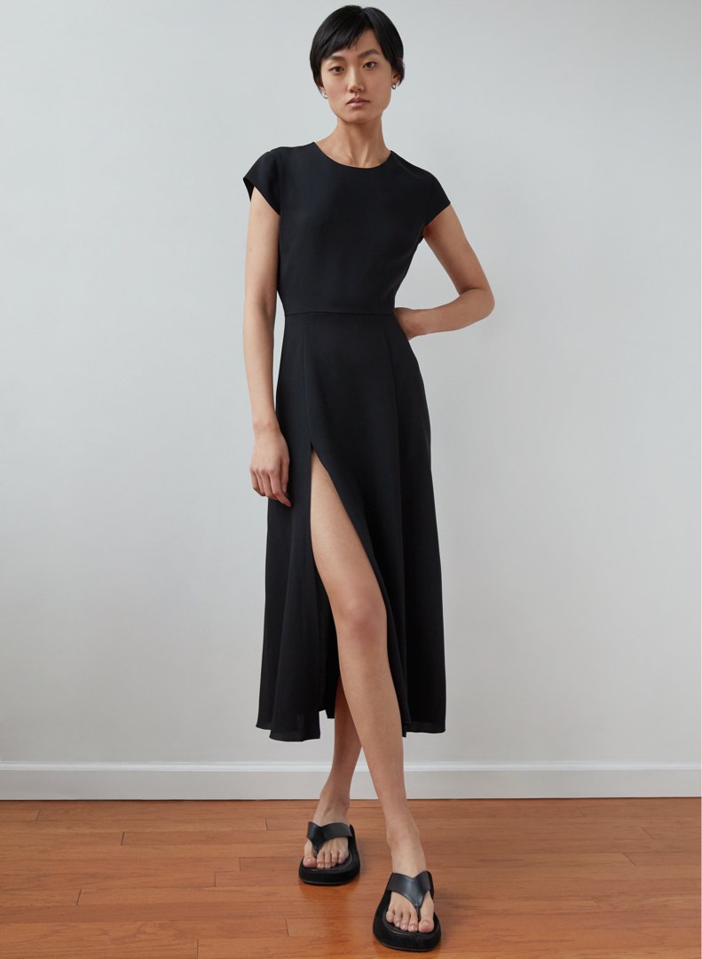 Urban Outfitters Lindsey Cap Sleeve Midi Dress Women s Fashion