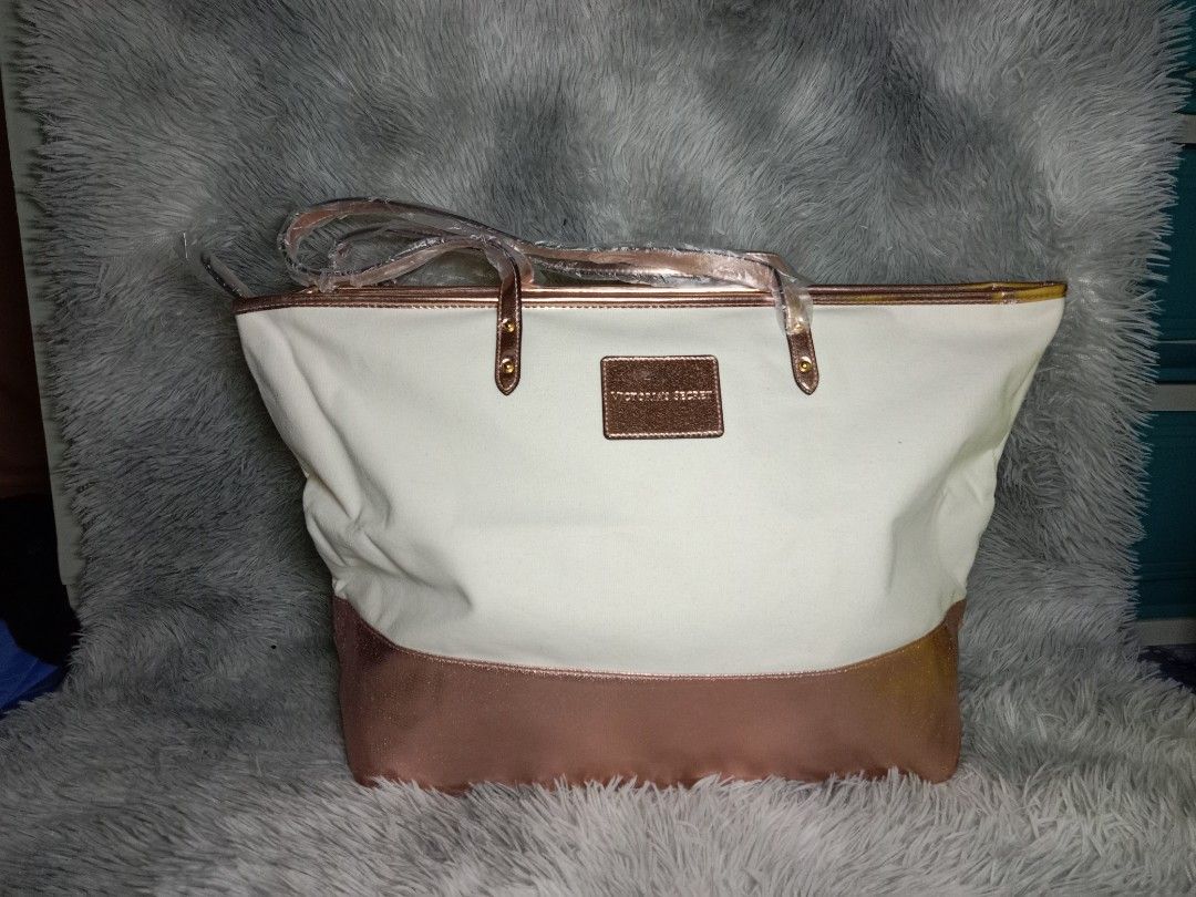 Rose gold tote shop bag victoria secret
