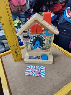 Vintage 1980s Tomy Tick Tock Teacher Toy Cuckoo Clock