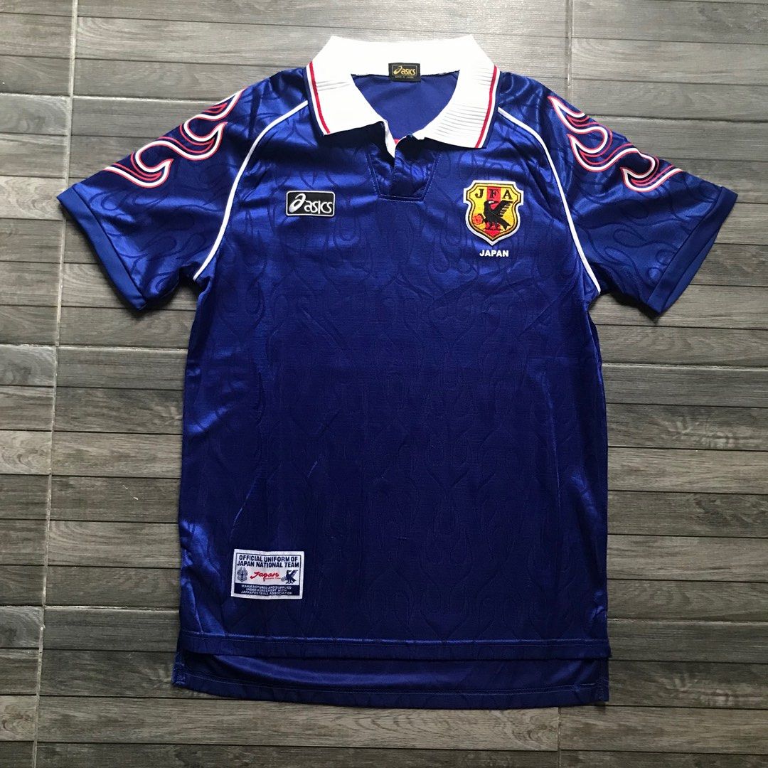 Vintage 1998 JAPAN FOOTBALL JERSEY, Men's Fashion, Tops & Sets, Tshirts & Polo Shirts on Carousell