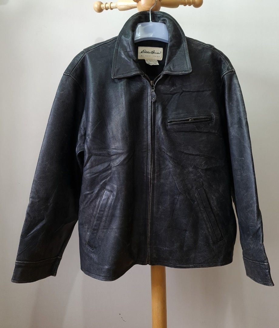 Leather jacket clearance eddie bauer