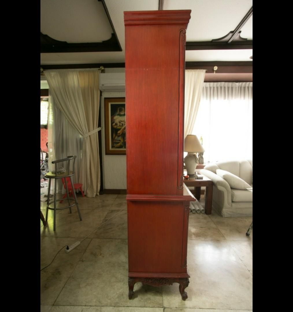 Rosewood glass cabinet (Category: Other Home Furniture) located in Paranaque City. Submitted by japs202 (Listing ID 1210464004, Image 2). Description: For Sale Only. Check last photo for measurements. Pin location for pickup: Tahanan Village West, Parañaque City..