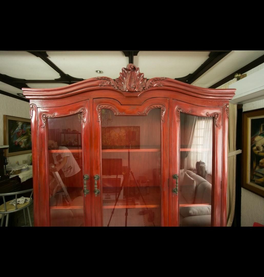 Rosewood glass cabinet (Category: Other Home Furniture) located in Paranaque City. Submitted by japs202 (Listing ID 1210464004, Image 3). Description: For Sale Only. Check last photo for measurements. Pin location for pickup: Tahanan Village West, Parañaque City..