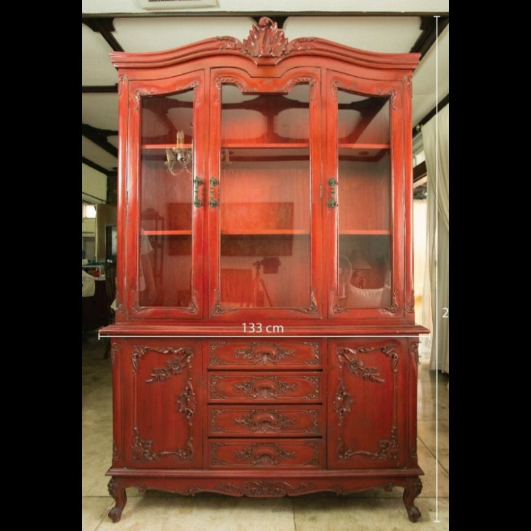 Rosewood glass cabinet (Category: Other Home Furniture) located in Paranaque City. Submitted by japs202 (Listing ID 1210464004, Image 1). Description: For Sale Only. Check last photo for measurements. Pin location for pickup: Tahanan Village West, Parañaque City..