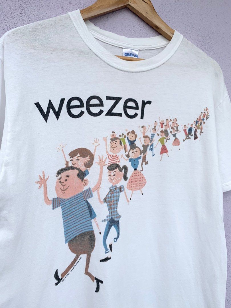 Vintage Weezer Tshirt Men s Fashion Tops Sets Tshirts Polo Shirts on Carousell