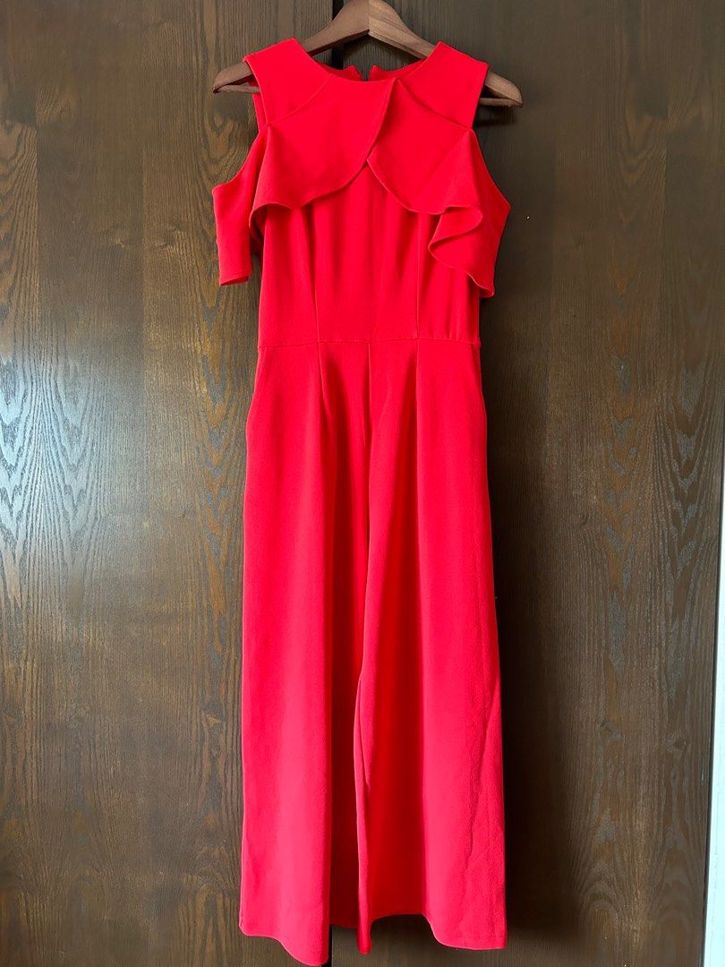 Warehouse red Jumpsuit uk8