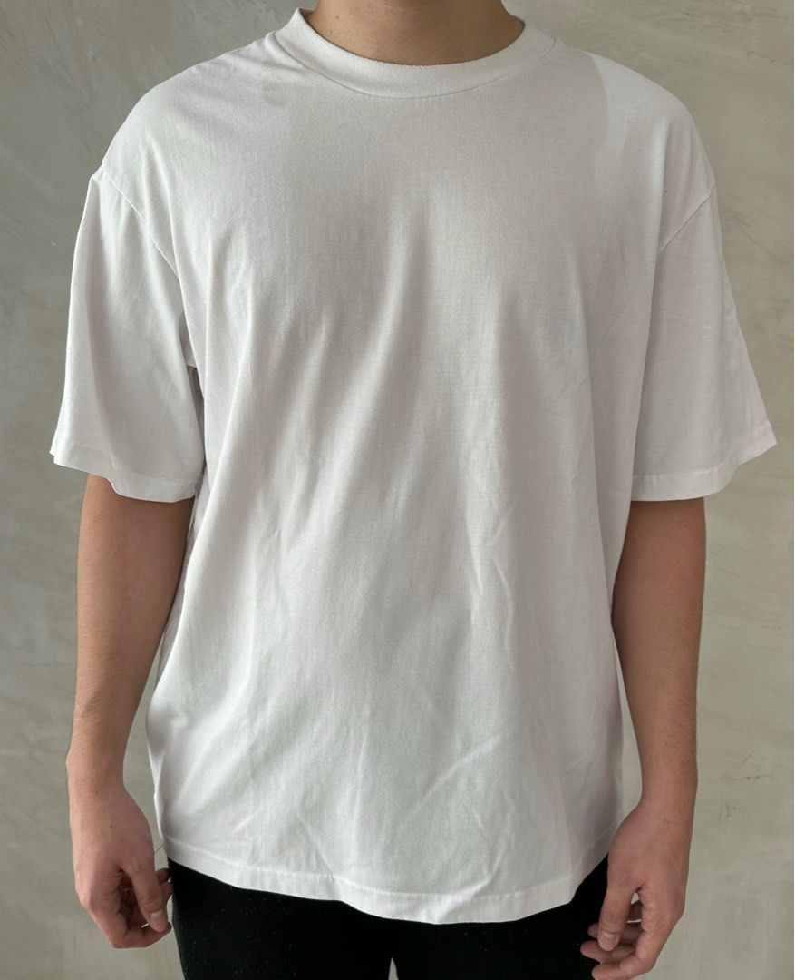 White Oversized Shirt Mens Fashion Tops And Sets Tshirts And Polo Shirts On Carousell 