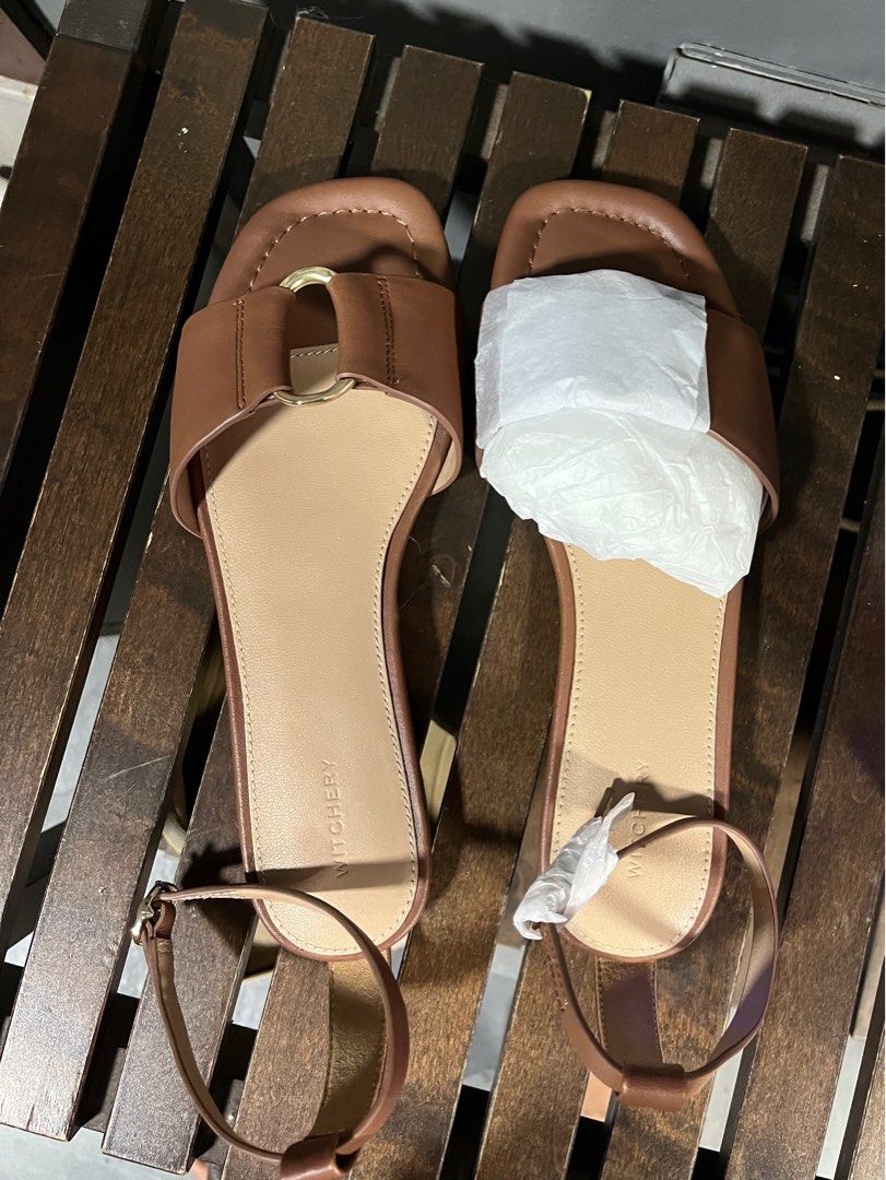 Witchery Elodie leather sandals Women s Fashion Footwear