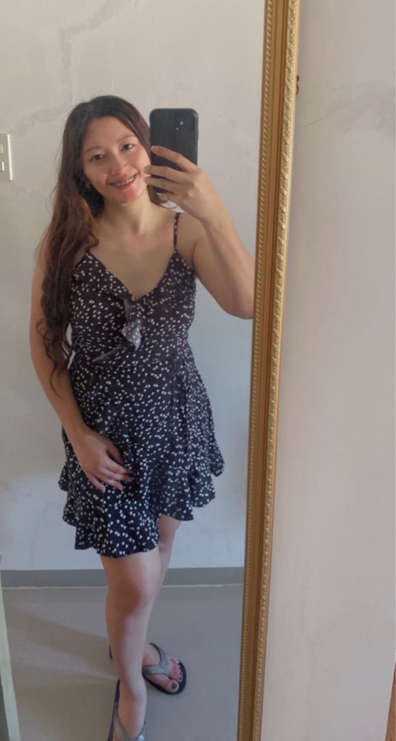 wrap around dress Women s Fashion Dresses Sets Dresses on Carousell