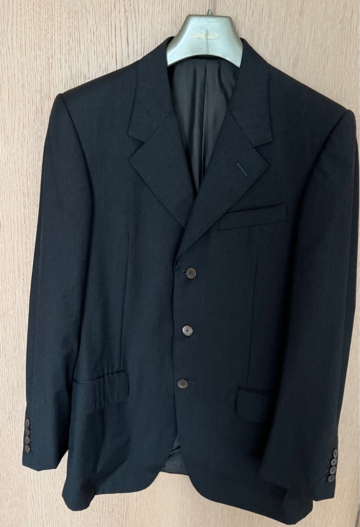YSL Grey Jacket Men 48, 名牌, 服裝 Carousell