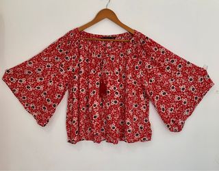 Zara Trafaluc Floral Blouse