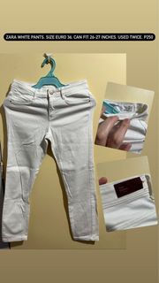 Zara white jeans