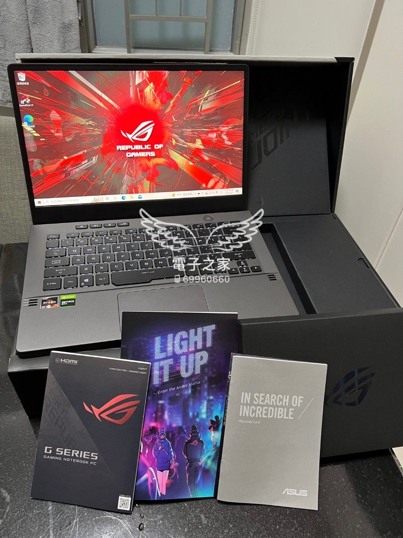 少有16核心輕便電競筆電)ASUS 電競系列GAMING AMD R7 4800HS / 16,40gb