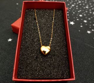 18K Gold Heart Ivana Necklace