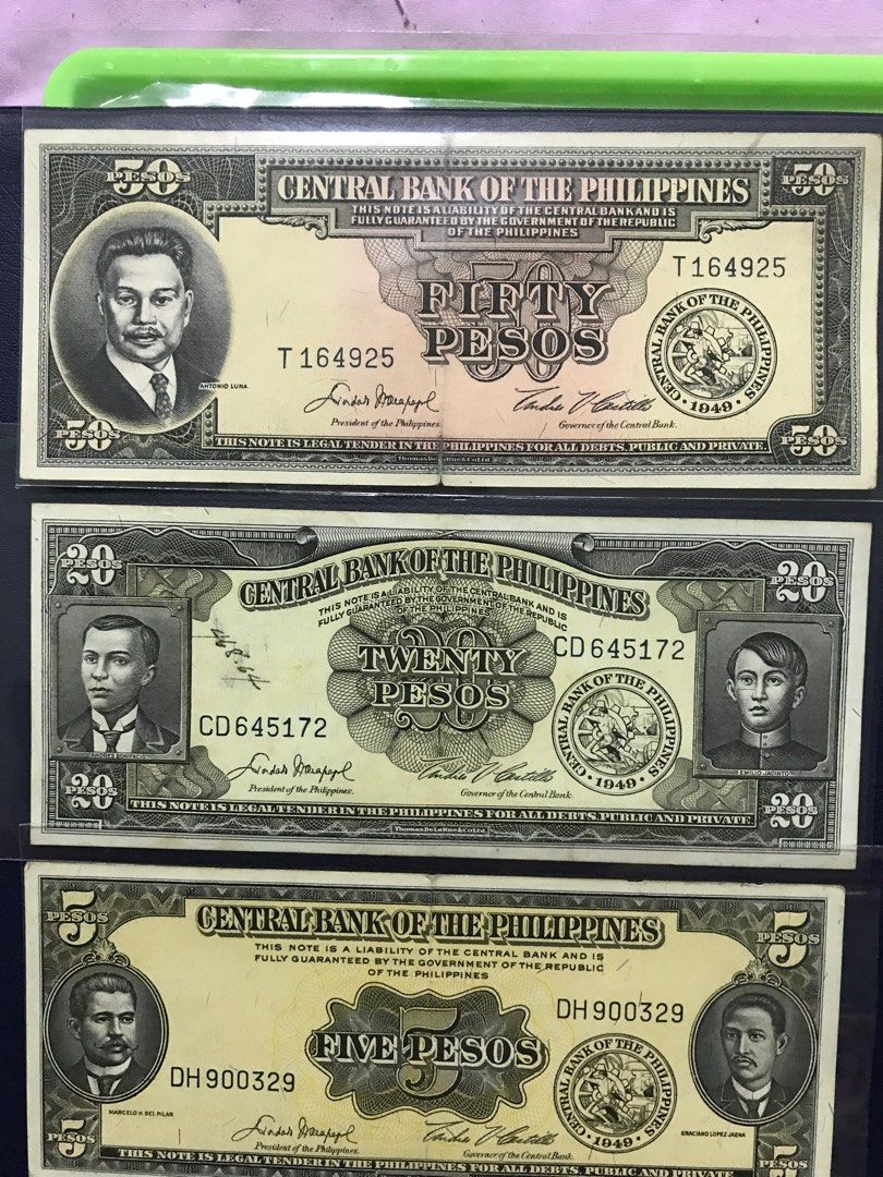1951 1970 English series Philippines peso Currency Hobbies Toys