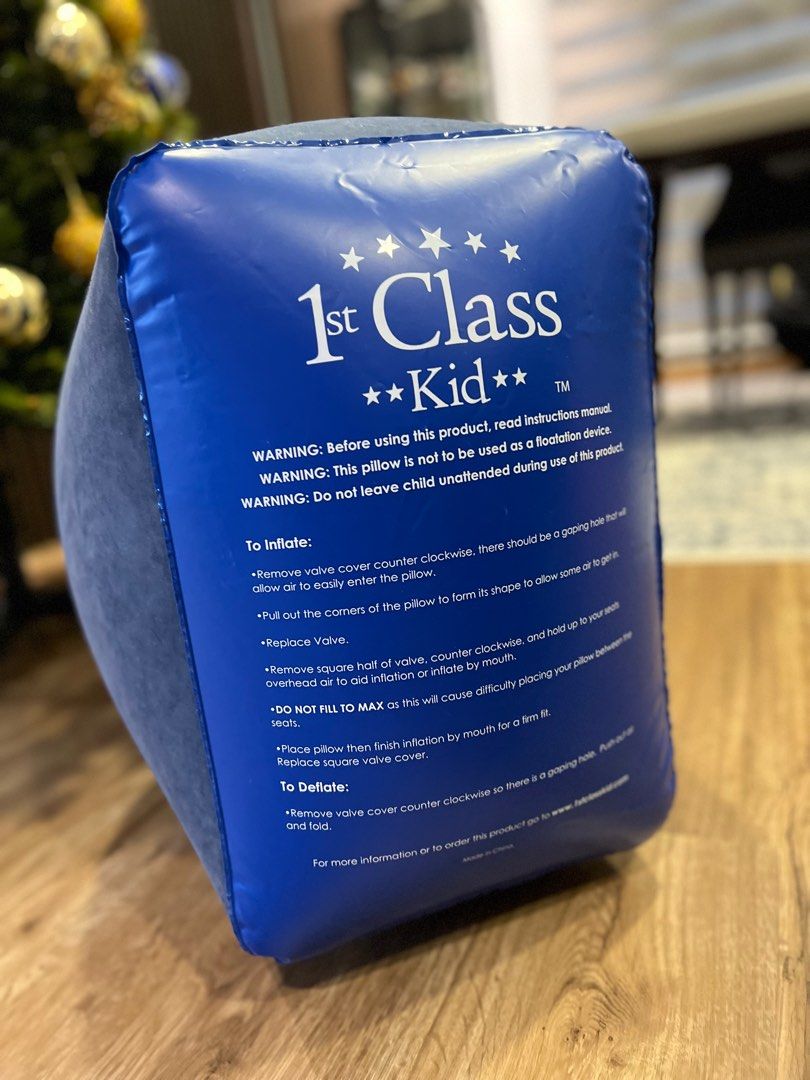 1st Class Kid Travel Pillow for Kids Babies Kids Going Out