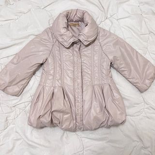 3～6歲兒童女童夾棉外套輕量保暖外套杏色卡其色外套上衣
