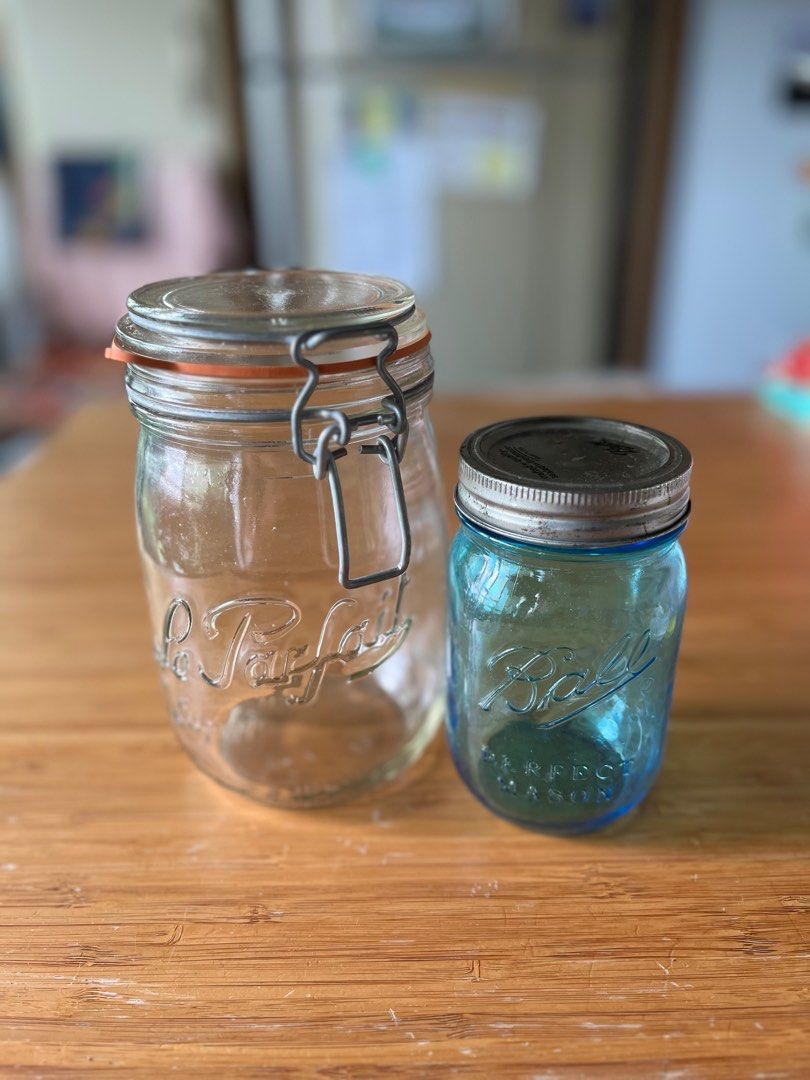 Le Parfait Storage and Canning Glass Jar, 1L
