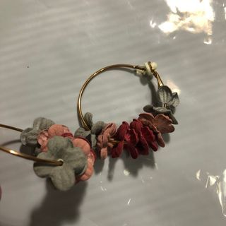 花圈 耳環 耳夾