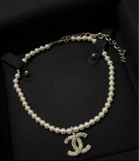 全新 購自專門店  CHANEL PEARL CC LOGO NECKLACE 珍珠頸鏈 明星同款