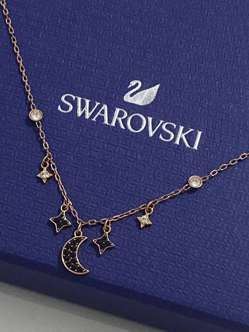 Authentic Brand New Swarovski Symbolic Moon and Star Necklace