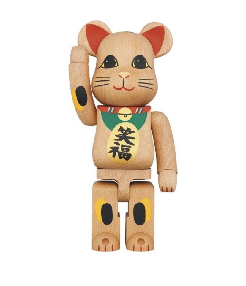 現貨✓ BE@RBRICK カリモク招き猫四Size•400%, 興趣及遊戲, 玩具& 遊戲