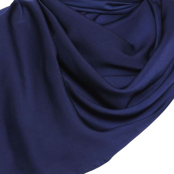 Covered Bliss Premium Chiffon Hijab Navy Blue