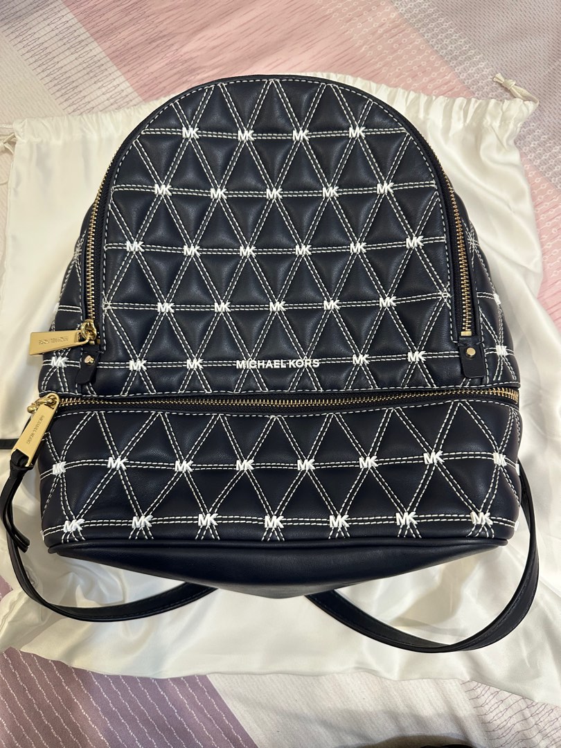 Michael Kors Rhea Medium Backpack Leather Black (30S9SEZB2T)