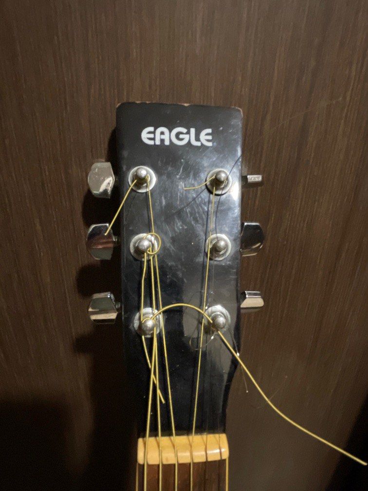 Acoustic / plug in guitar by Eagle. Free bag., Hobbies & Toys, Music & Media, Musical