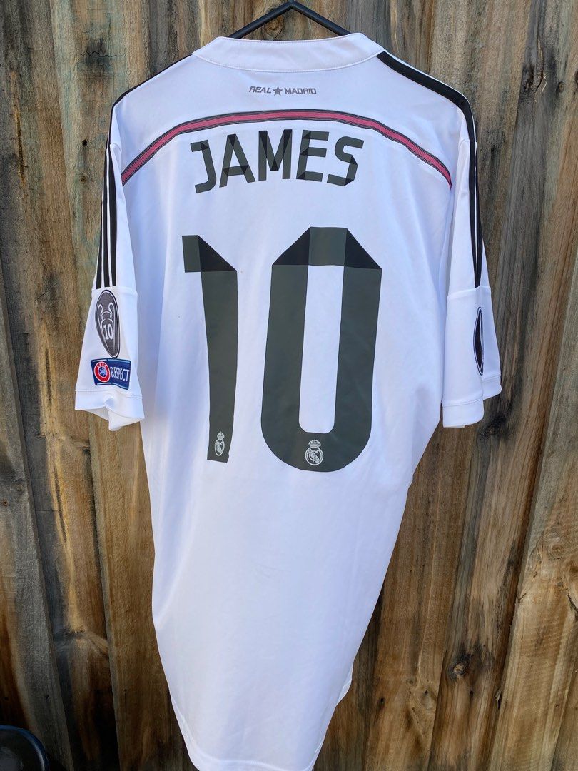 Adidas Real Madrid Home Jersey 2014 UEFA SUPER CUP Final Medium, Men's ...