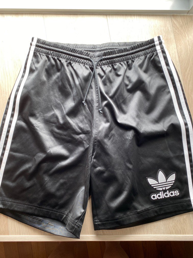 adidas satin shorts mens