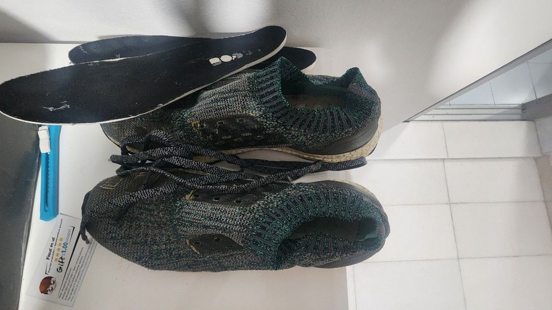 Ultra boost uncaged grey green online