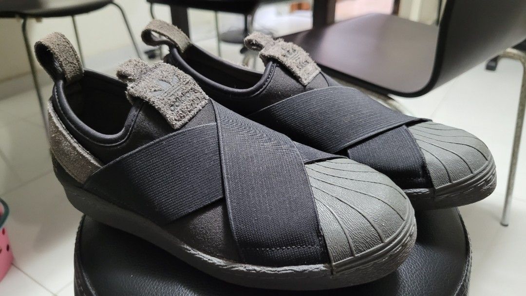 Superstar slip on mens silver discount