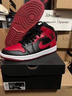 Air Jordan 1 Mid Banned/Bred Size 10.5 US Mens