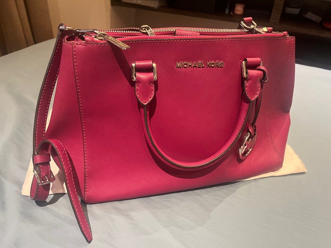 Magenta michael kors purse cheap