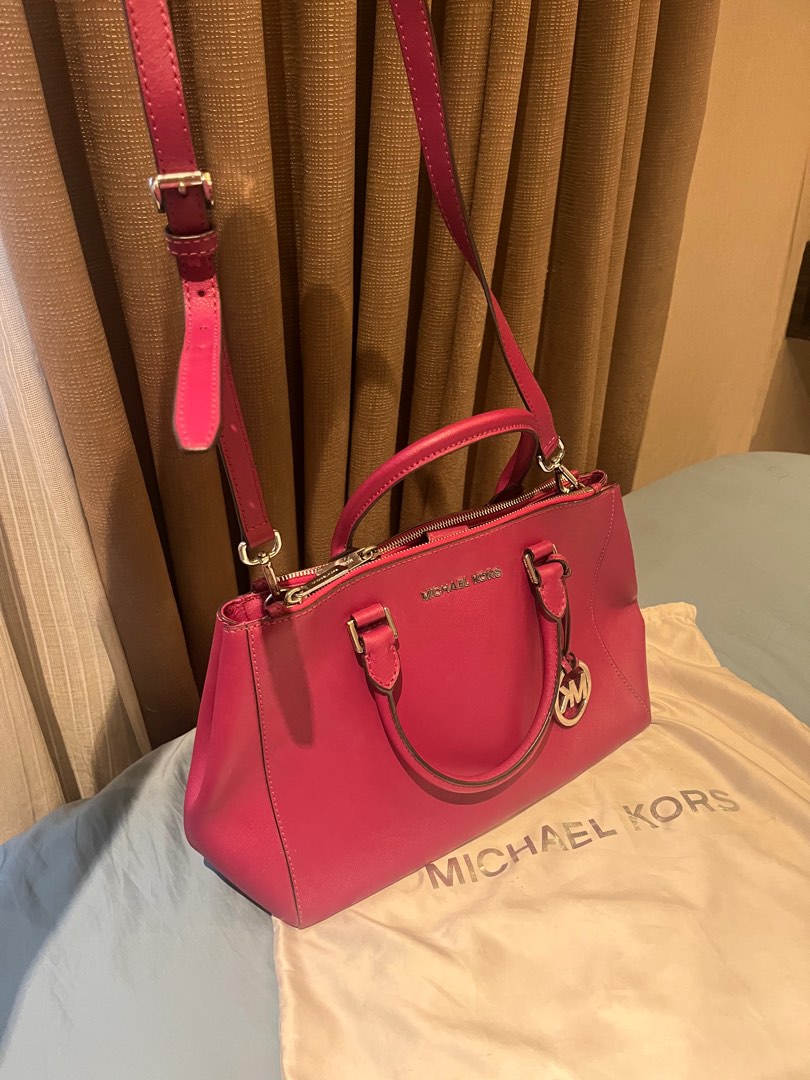 Michael Kors Wilma Pouchette Shoulder Bag Soft Pink