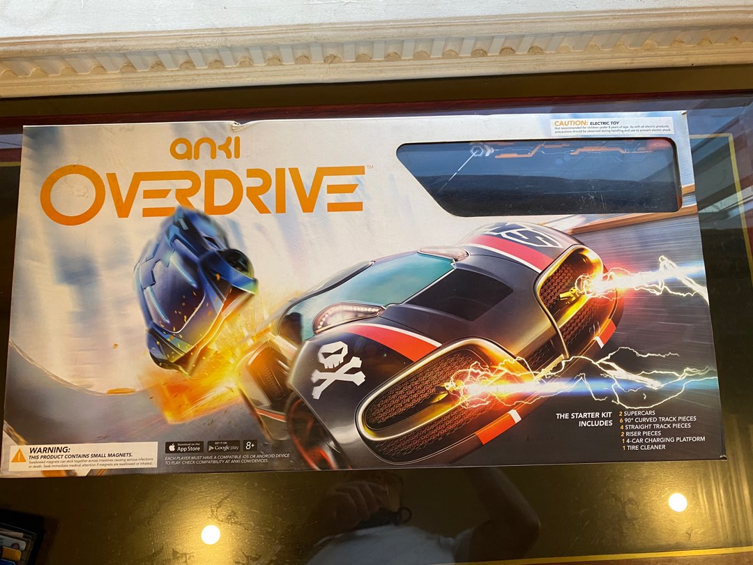 Anki overdrive starter set with 6 electric toy car compatible with app