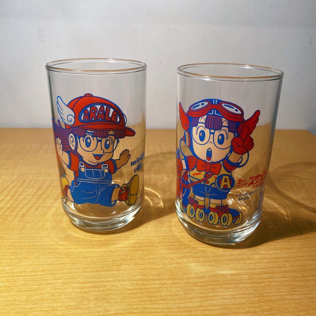 Arale Dr Slump Glass set (Category: Vintage Collectibles) located in Davao. Submitted by out.with.the.old (Listing ID 1206923280, Image 1). Description: Condition 7/10.