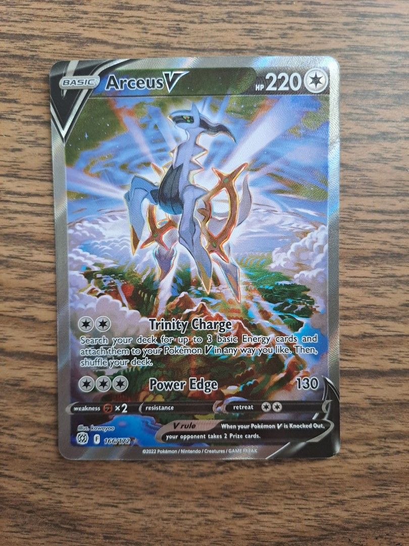 Arceus V AA Alternate Alt Art Ultra Rare Pokemon Card Brilliant Stars