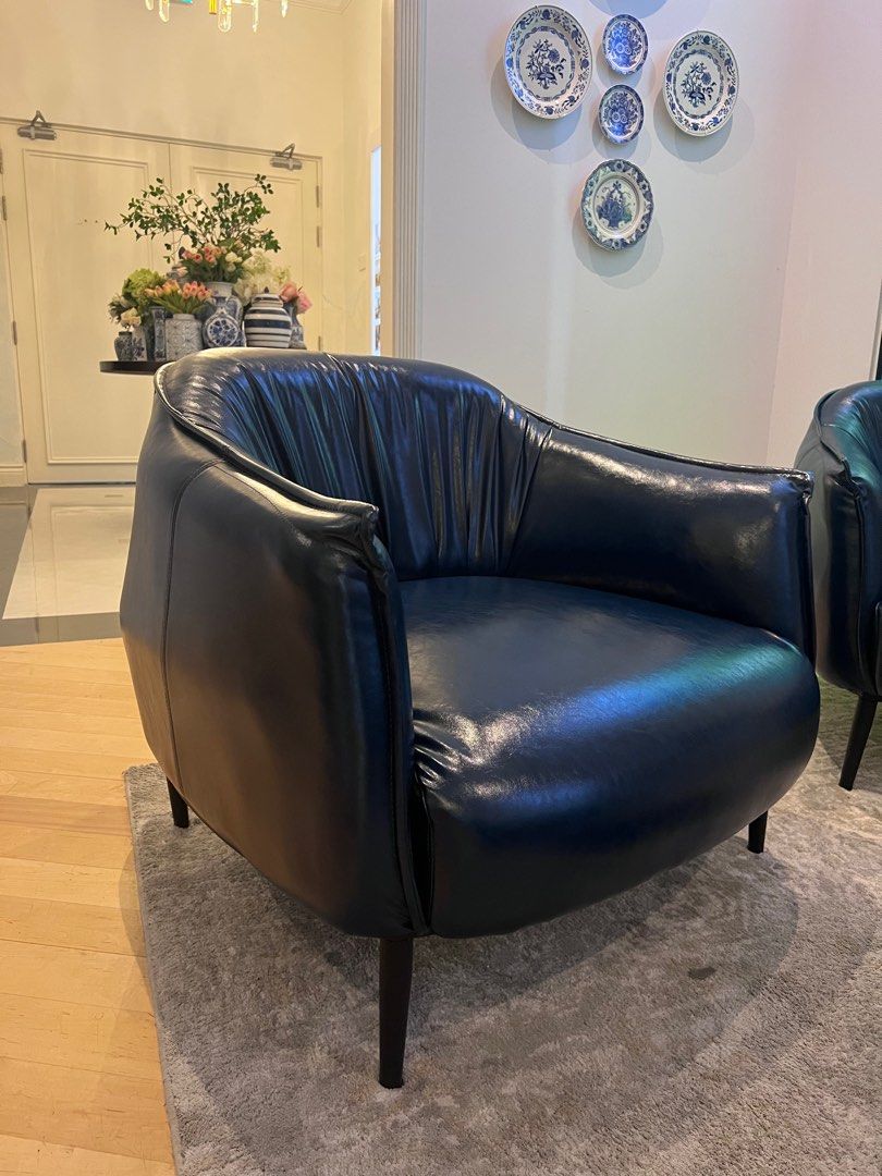 Blue Leather Living Room Chairs | Cabinets Matttroy