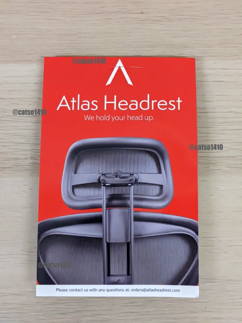 Atlas Headrest design for Herman Miller Aeron Chair(Remastered/New