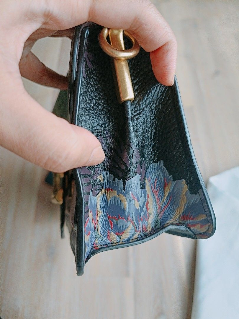 Authentic Coach Tabby Shoulder Bag 26 In Signature Canvas With Kaffe Fassett Print comes with